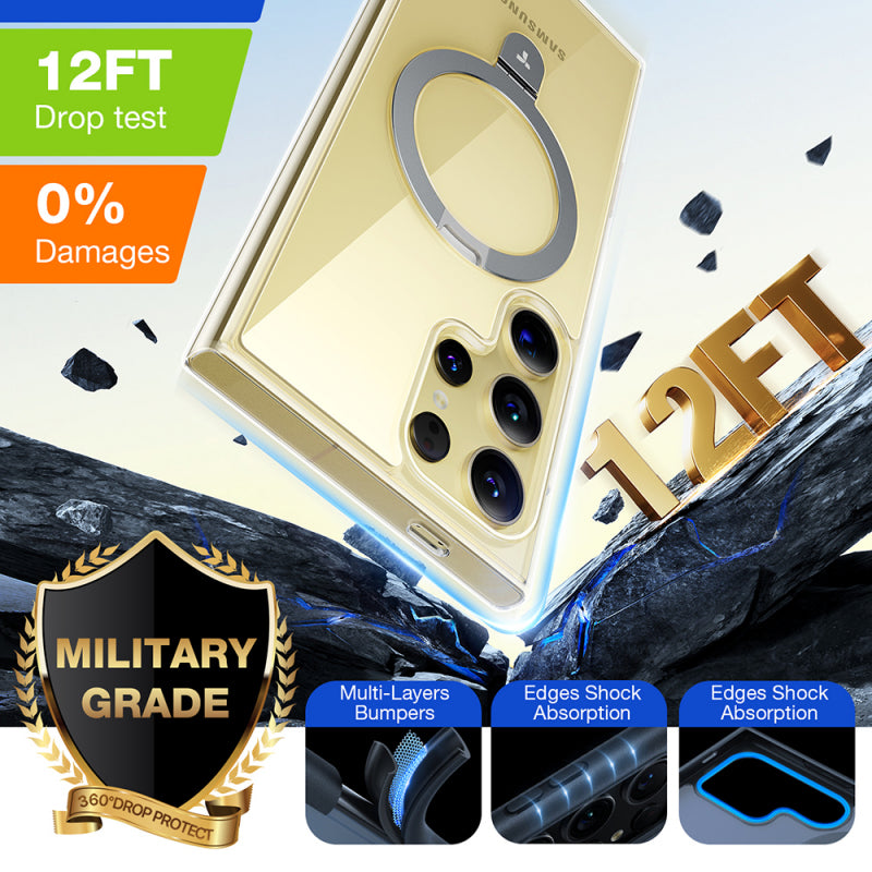 Husa MagSafe pentru Samsung Galaxy S24 Ultra S928, Torras, Ostand