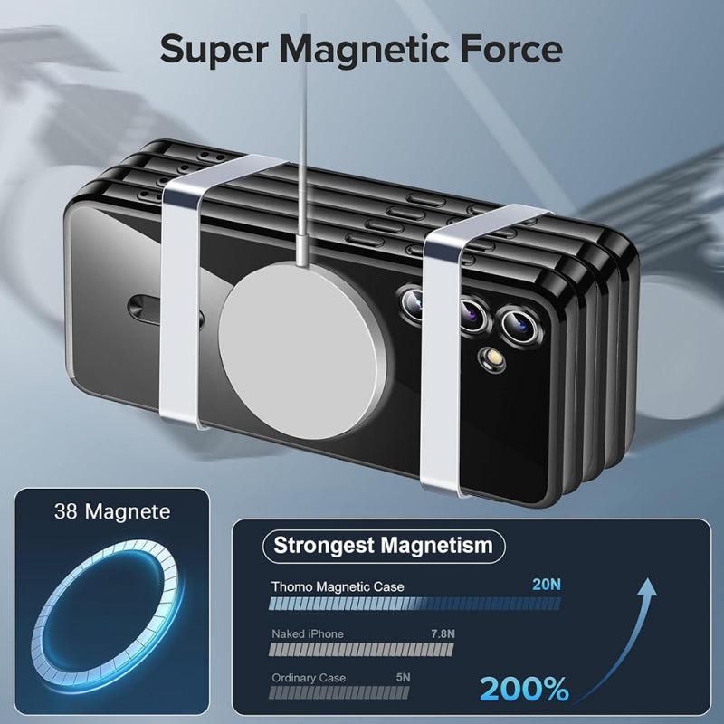 Husa MagSafe pentru Samsung Galaxy S25 FE, Techsuit, Luxury Crystal