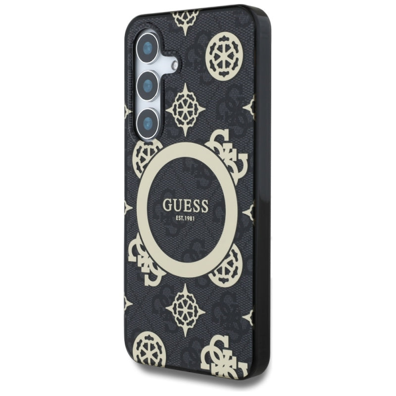 Husa MagSafe pentru Samsung Galaxy S25 S931, Guess, IML Peony On 4G Background
