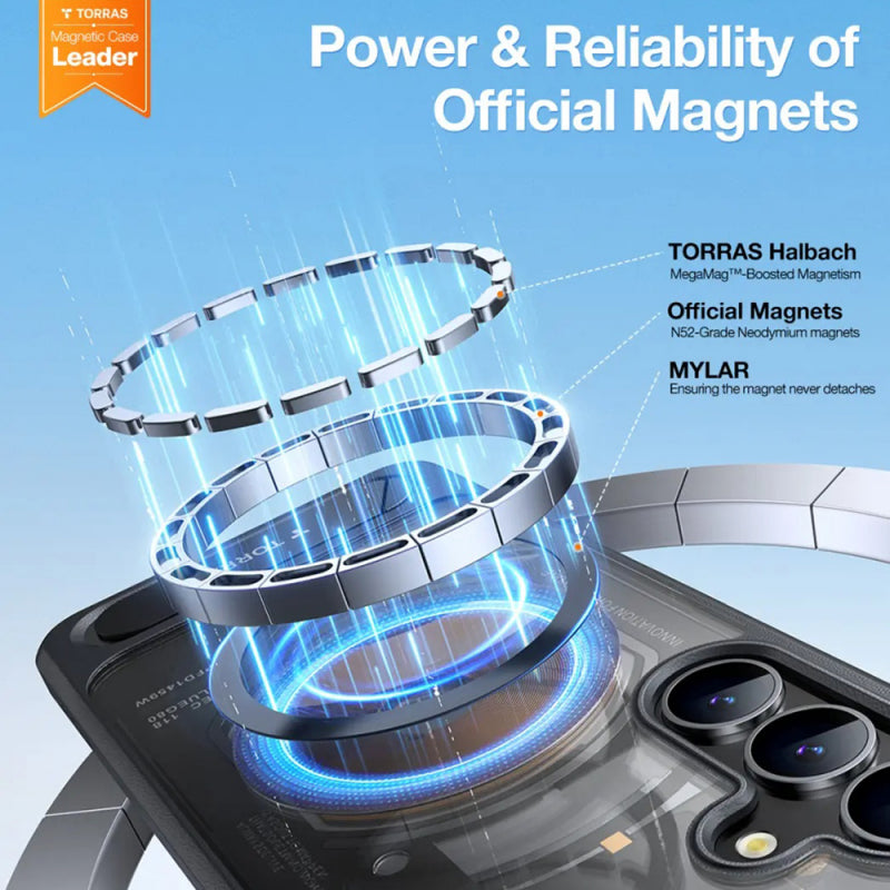 Husa MagSafe pentru Samsung Galaxy S25 S931, Torras, Pstand - Neagra - NotebookGsm