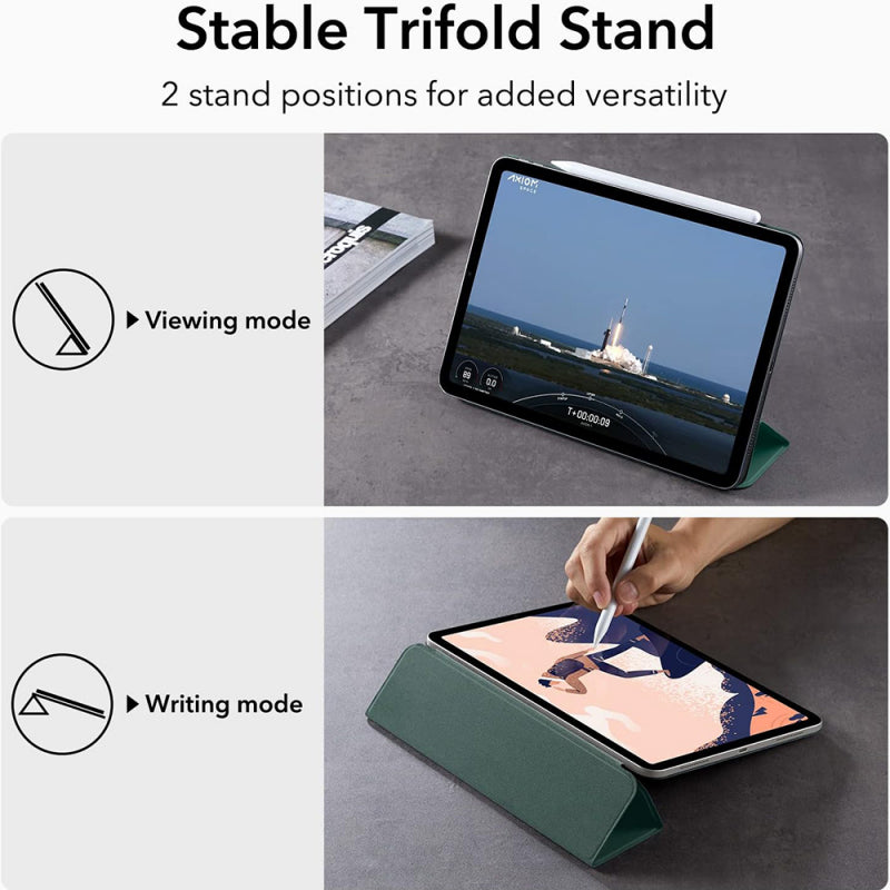 Husa pentru Apple iPad Air 11 (2024) / Air (2022) / Air (2020) / Pro 11 (2018), ESR, Rebou - Verde Satinata - NotebookGsm