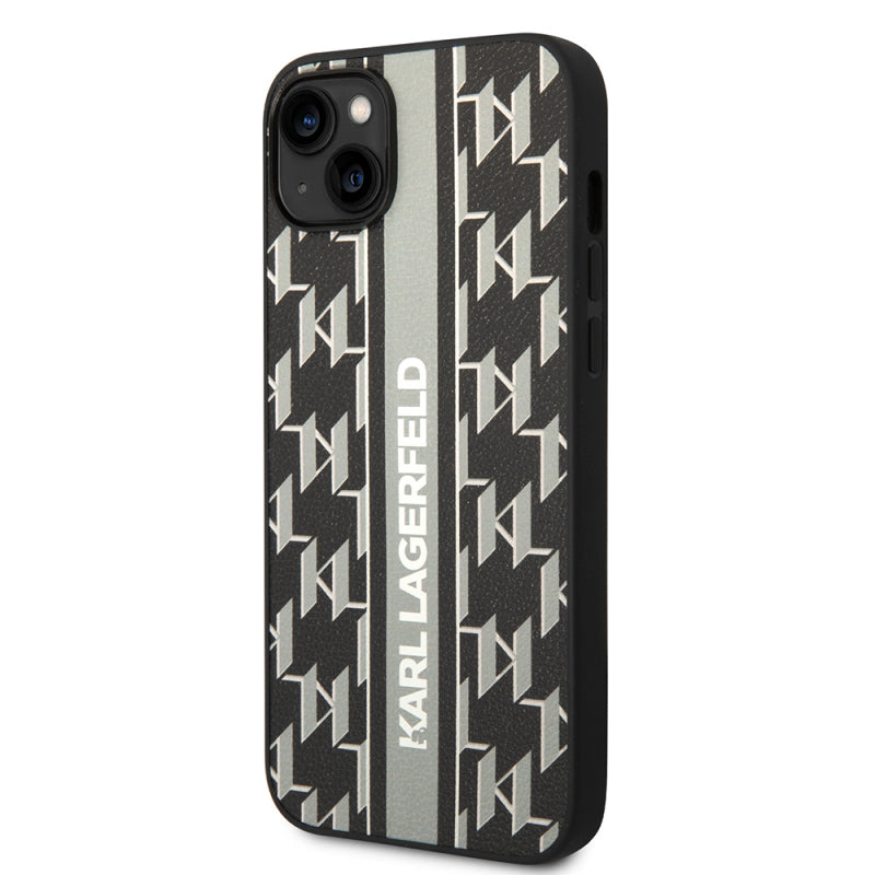Husa pentru Apple iPhone 14 Plus, Karl Lagerfeld, Monogram Stripe