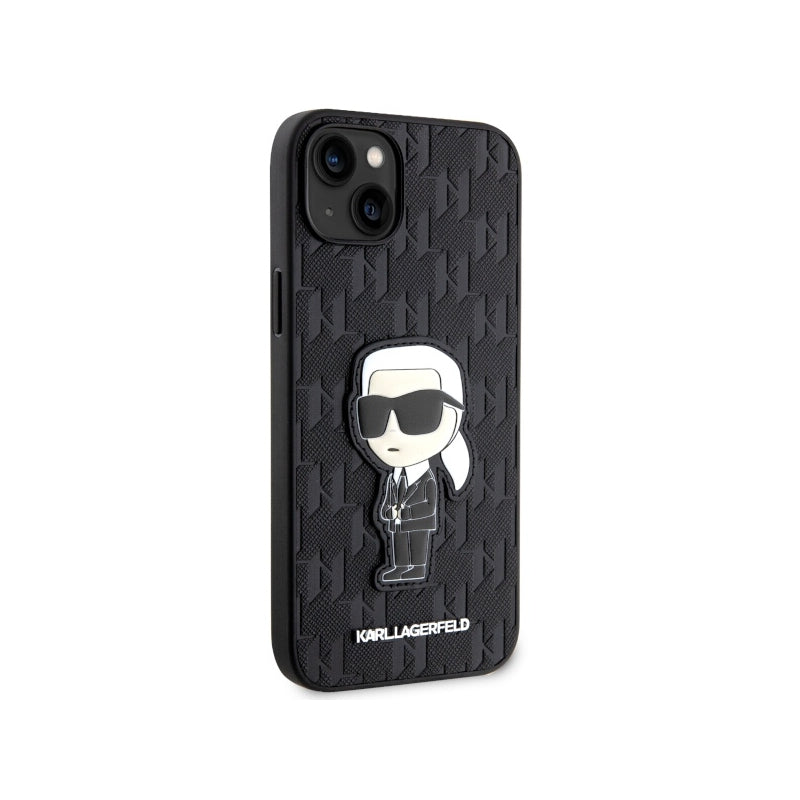 Husa pentru Apple iPhone 14 Plus, Karl Lagerfeld, Saffiano Monogram Ikonik Karl