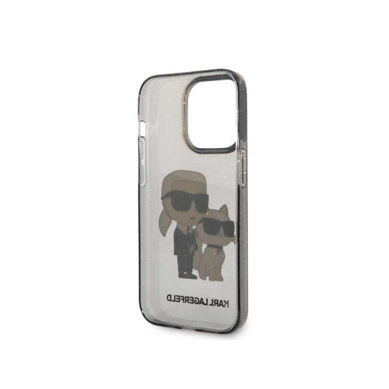 Husa pentru Apple iPhone 14 Pro, Karl Lagerfeld, Glitter Karl & Choupett