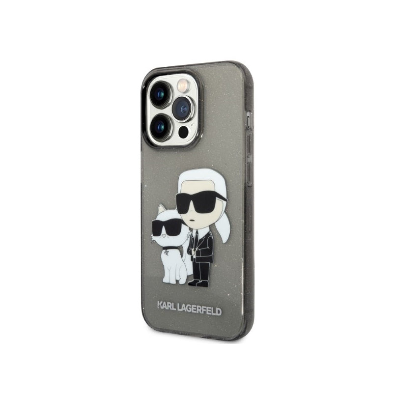 Husa pentru Apple iPhone 14 Pro, Karl Lagerfeld, Glitter Karl & Choupett