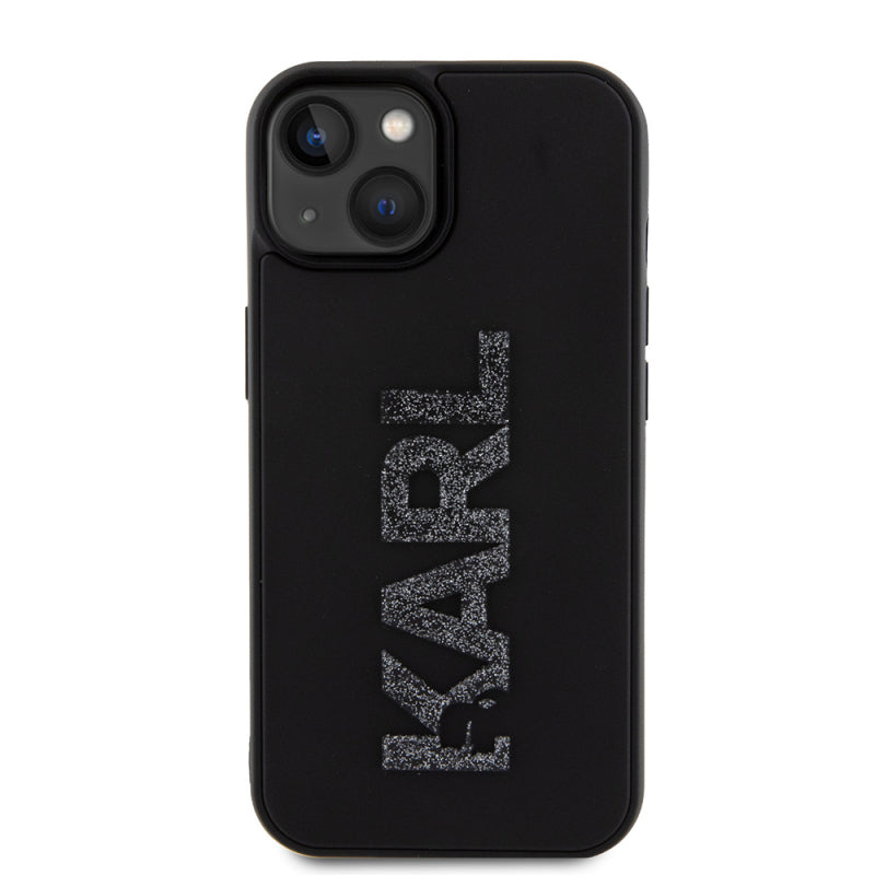 Husa pentru Apple iPhone 15 Plus, Karl Lagerfeld, 3D Rubber Glitter Logo