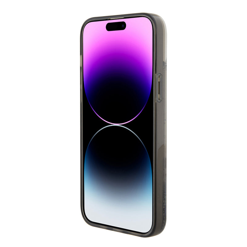 Husa pentru Apple iPhone 15 Plus, Karl Lagerfeld, Liquid Glitter Chou - Transparenta - NotebookGsm