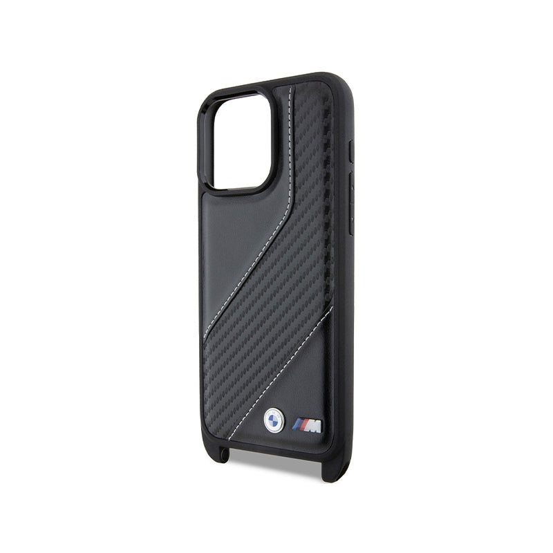 Husa pentru Apple iPhone 15 Pro, BMW, M Edition Carbon Stripe & Strap