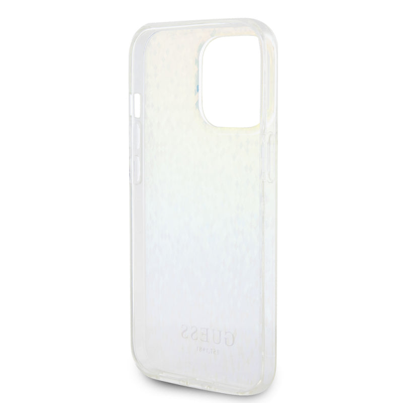 Husa pentru Apple iPhone 15 Pro, Guess, IML Faceted Mirror Disco Iridescen