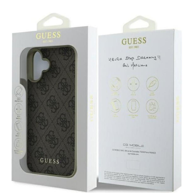 Husa pentru Apple iPhone 16, Guess, 4G Charm