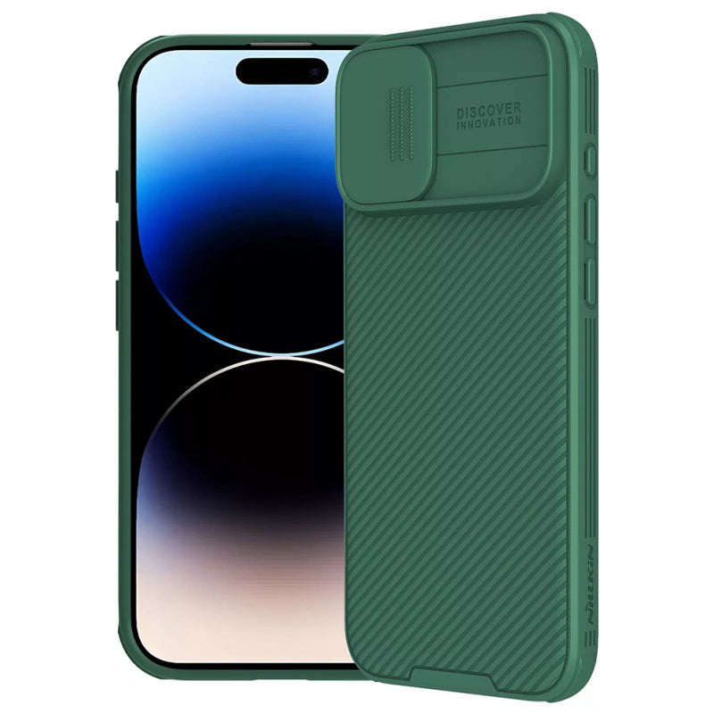 Husa pentru Apple iPhone 16 Plus, Nillkin, CamShield Pro - Verde - NotebookGsm