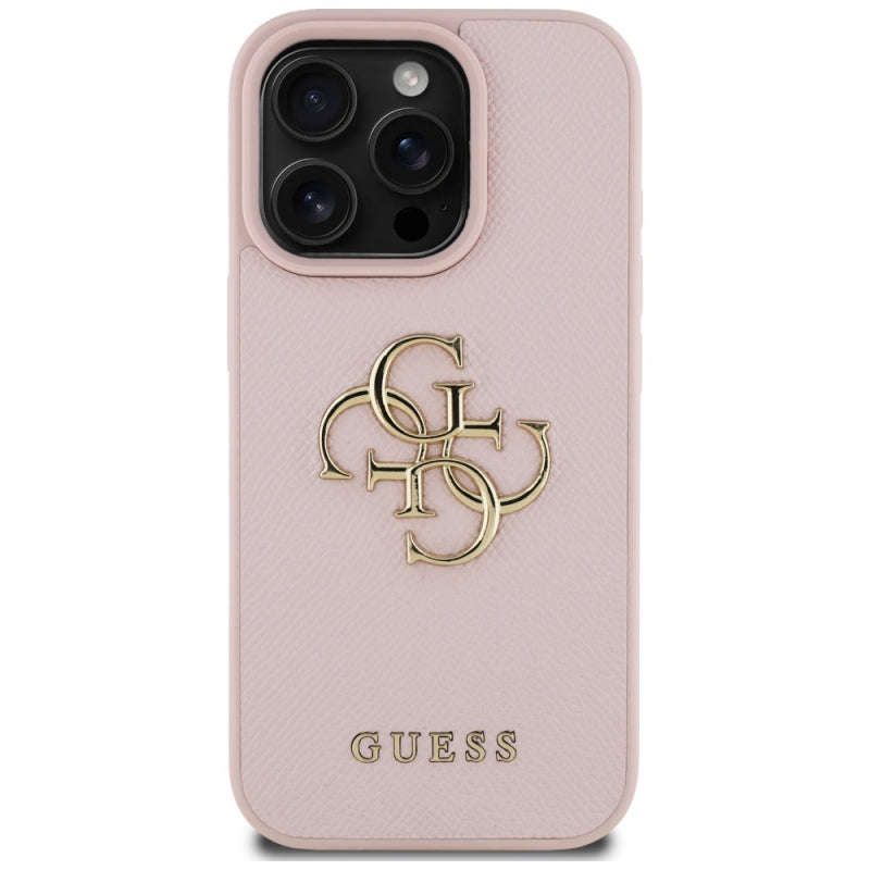 Husa pentru Apple iPhone 16 Pro Max, Guess, Grained Big 4G Logo Small Classic Log