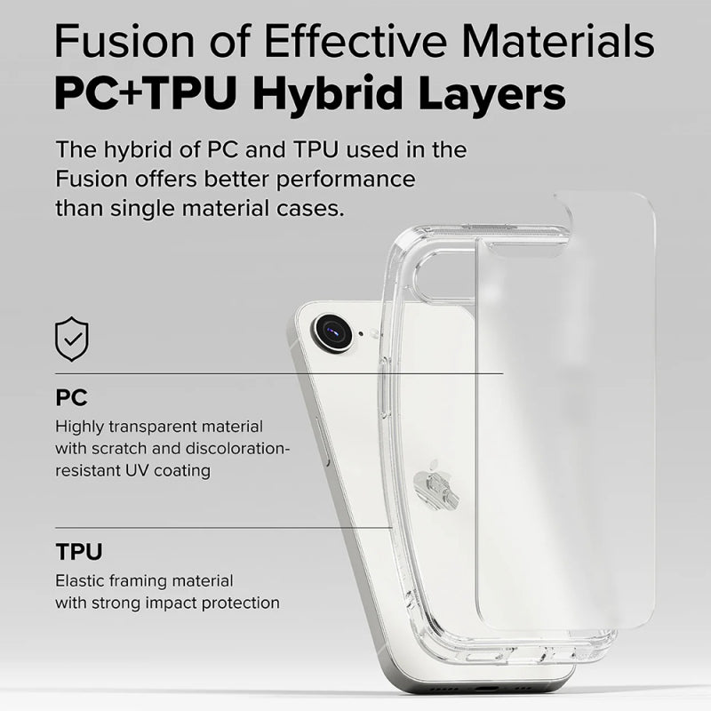 Husa pentru Apple iPhone 16e, Ringke, Fusio