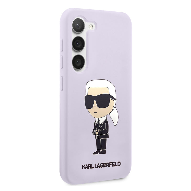 Husa pentru Samsung Galaxy S23+ S916, Karl Lagerfeld, Silicone Ikonik Karl - Mov - NotebookGsm