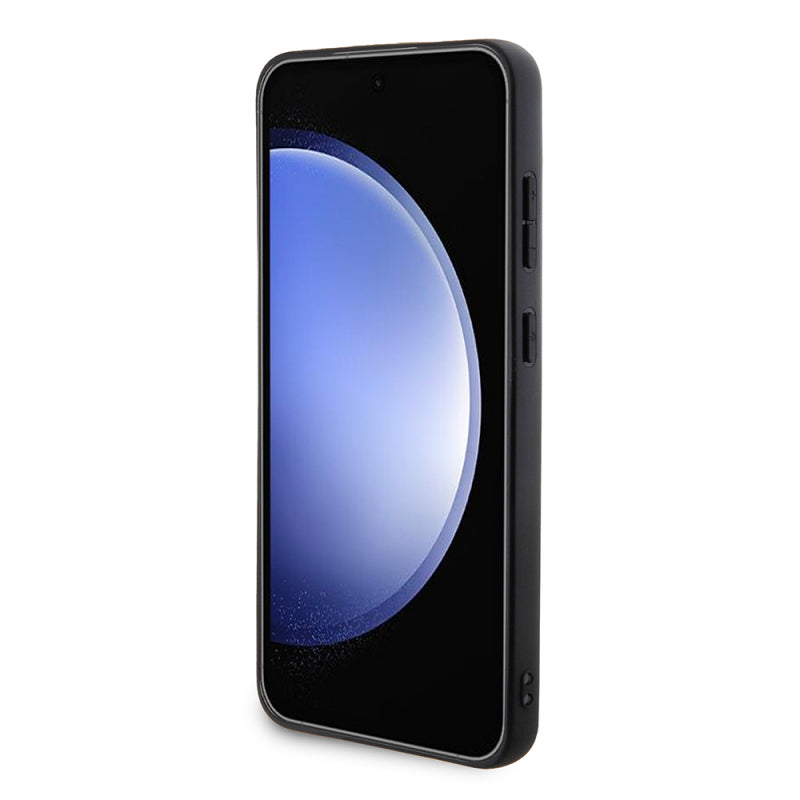 Husa pentru Samsung Galaxy S24+ S926, Karl Lagerfeld, Saffiano Karl & Choupette Metal - Neagra - NotebookGsm