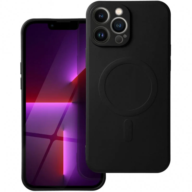 Husa MagSafe pentru Apple iPhone 13 Pro, OEM, Silicone M - Neagra - NotebookGsm