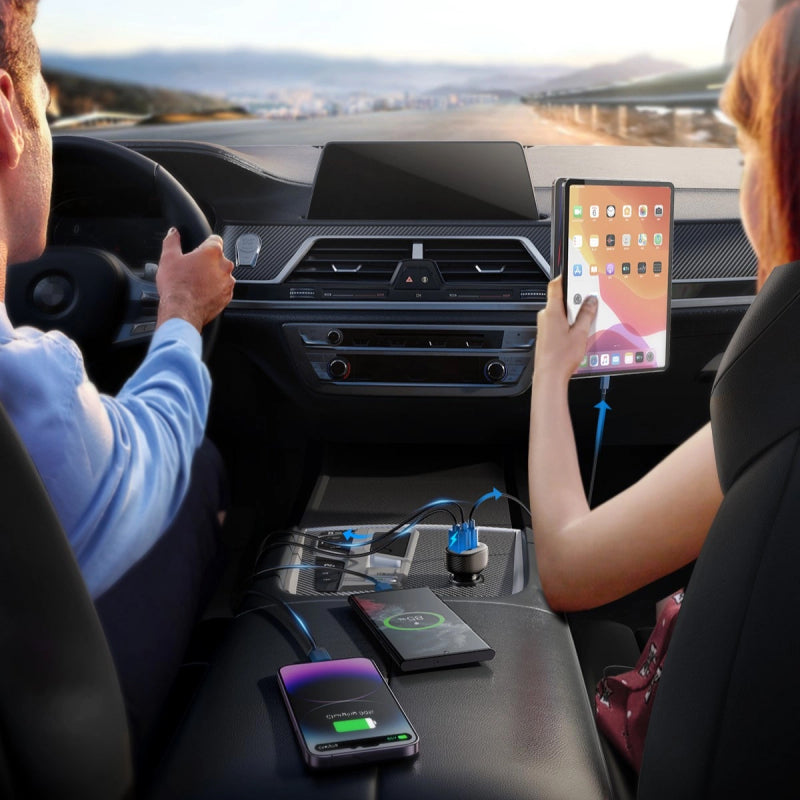 Incarcator Auto Joyroom JR-CCD04, 30W, 3A, 1 x USB-A - 2 x USB-C