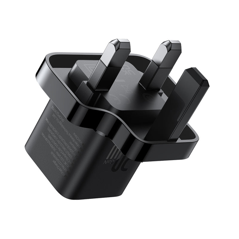 Incarcator Retea Baseus UK, 20W, 3A, 1 x USB-C, Negru P10110907113-00 - Negru - NotebookGsm