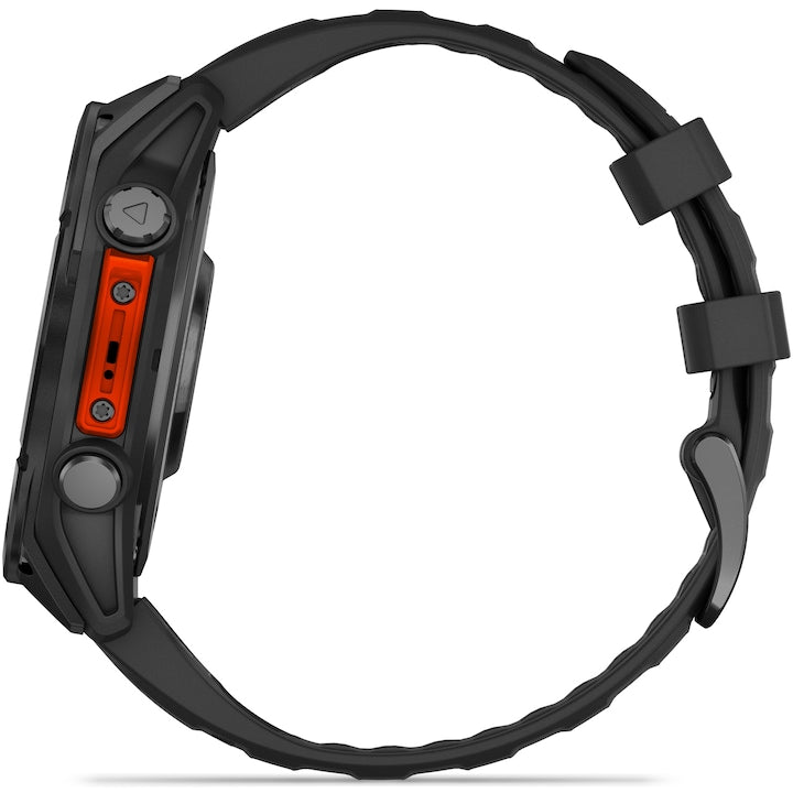 Garmin fenix 8 Okosóra, 47mm, AMOLED, Slate Gray, Black Silicone Band