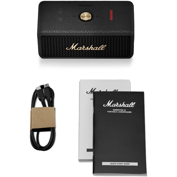 Boxa portabila Marshall Emberton III, Bluetooth, Autonomie 30+ ore, IP67