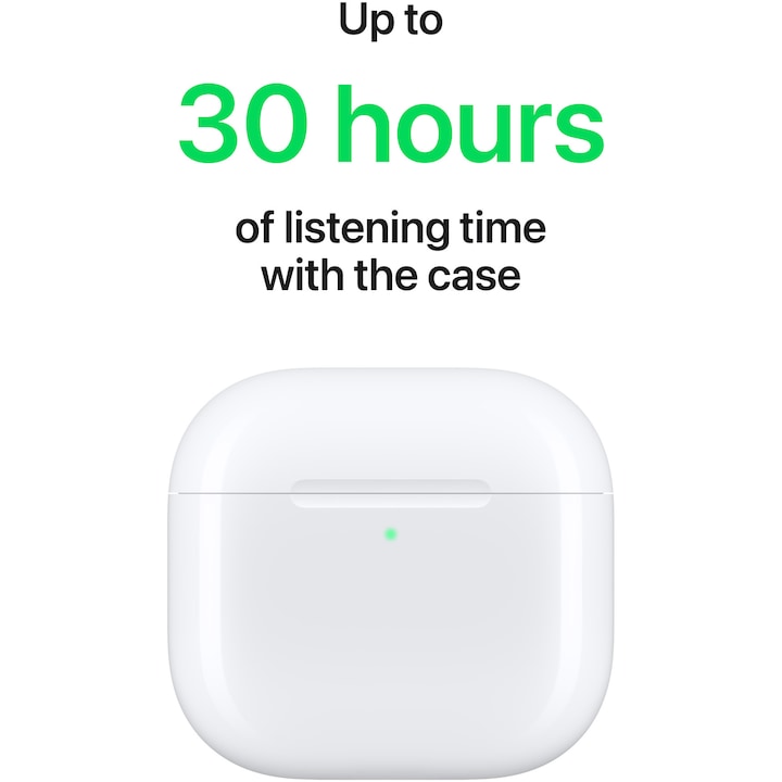 Apple AirPods 4. generációs fülhallgató, Fehér