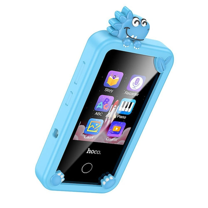 Telefon pentru copii Hoco Y103, 2.8 inch, 22 jocuri, 145x70x21mm - Albastru - NotebookGsm