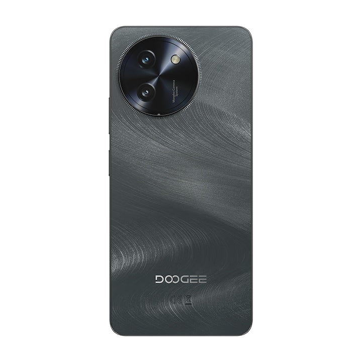 Telefon mobil Doogee Note 59 Pro Plus, Dual SIM, 5G, Octa-Core T8200, Slim 8.6mm, 512GB, 36GB RAM (12GB + 24GB ext), 6.75-inch 120Hz, 50MP AI, 6250mAh, NFC, Android 15, Black