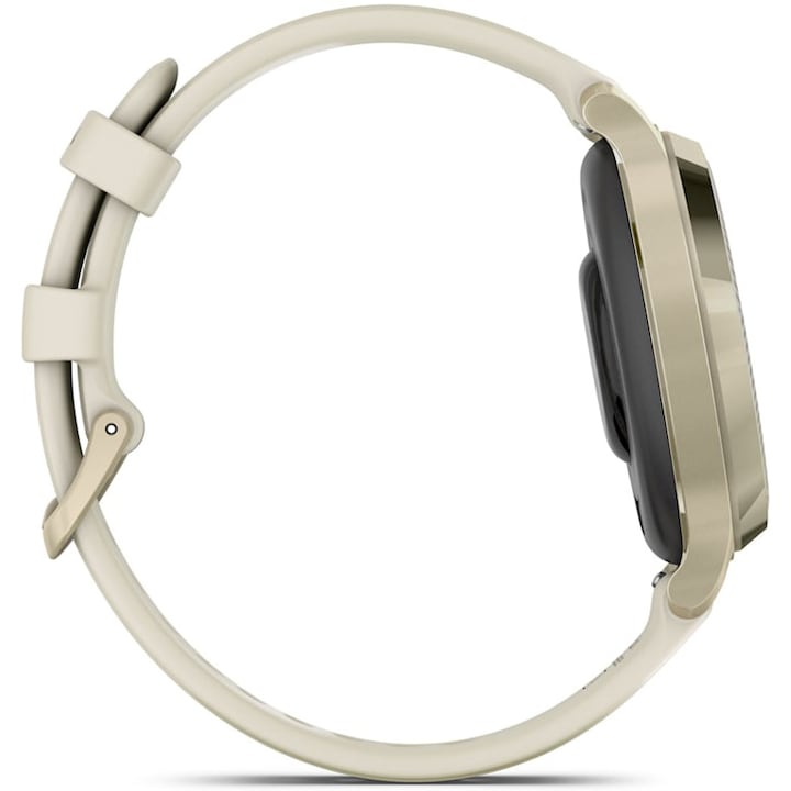 Garmin Lily 2 Active okosóra, 38mm, GPS, szilikon szíj, ezüst/lila jázmin