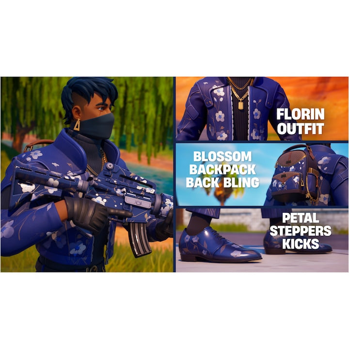 Consola PlayStation 5 Digital Edition (PS5) Slim, 825GB SSD, E-Chassis, Fortnite Flowering Chaos Bundle