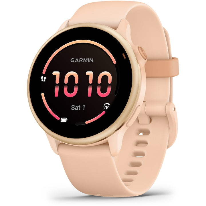 Garmin vivoactive 6 okosóra, GPS, 42 mm, szilikonszíj, pala/fekete