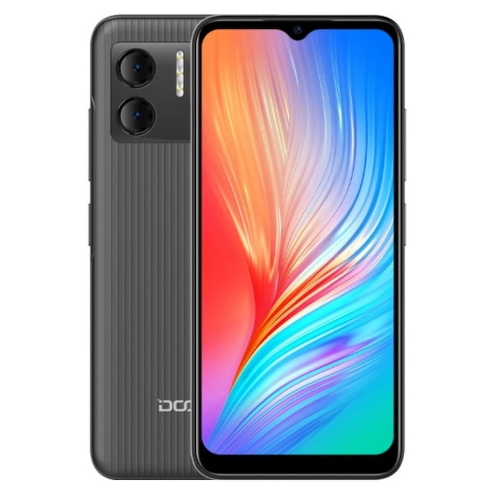 Telefon mobil Doogee X98 Pro Gri, 4G, 6.52" HD+, 4GB RAM extensibil, 64GB ROM, Android 12, Helio G25 OctaCore, 4200mAh, Dual SIM