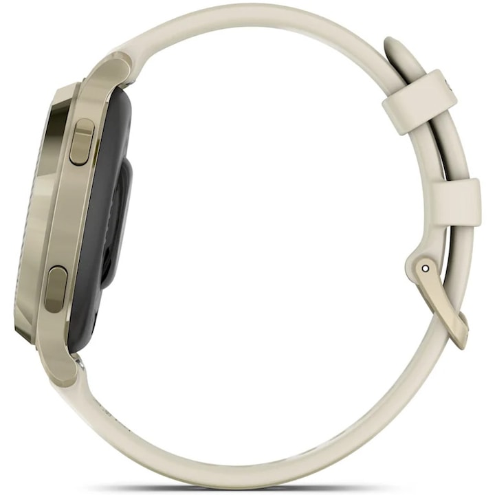 Smartwatch Garmin Lily 2 Active, 38mm, curea silicon, Lunar Gold/Bone