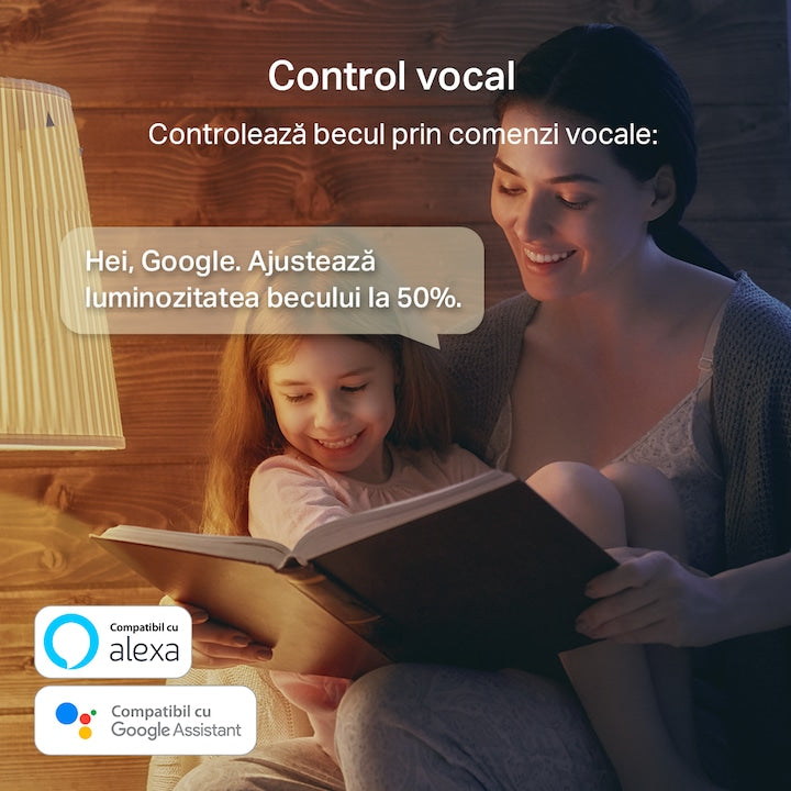 Okos RGB LED izzó TP-Link Tapo L530E, Wi-Fi, E27, 8,7 W (60 W), 806 lm, színes fény, hangvezérlés