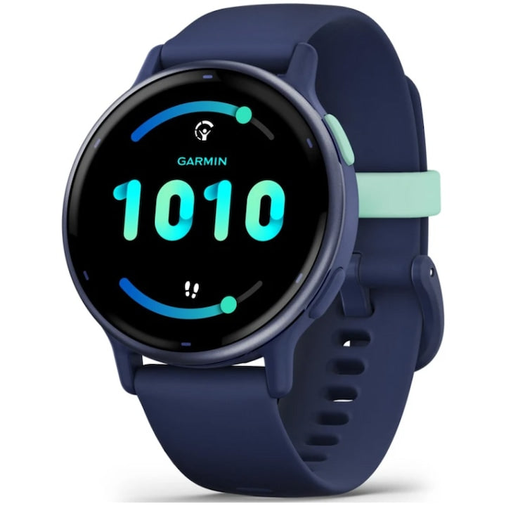 Garmin vivoactive 5 okosóra, GPS, 42 mm, Szilikon szíj, Slate/Fekete