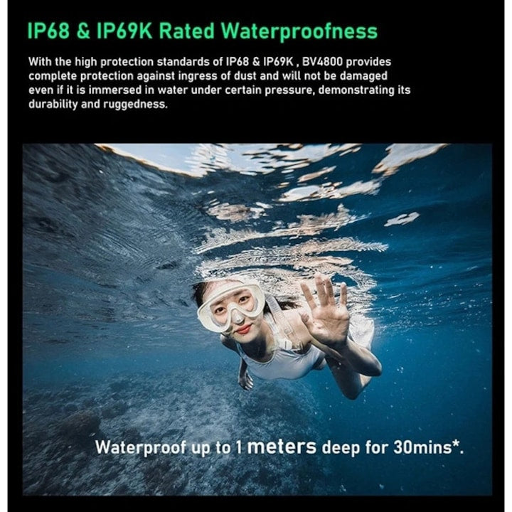 Blackview BV4800, 4G, IPS 6.56", 3GB(+3GB virtual) RAM, 64GB ROM, Android 13Go, Helio A22, NFC, IP68, 5180mAh, Dual SIM