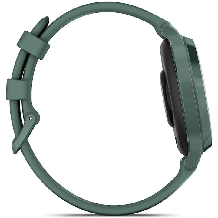Garmin Lily 2 Active okosóra, 38mm, GPS, szilikon szíj, ezüst/lila jázmin