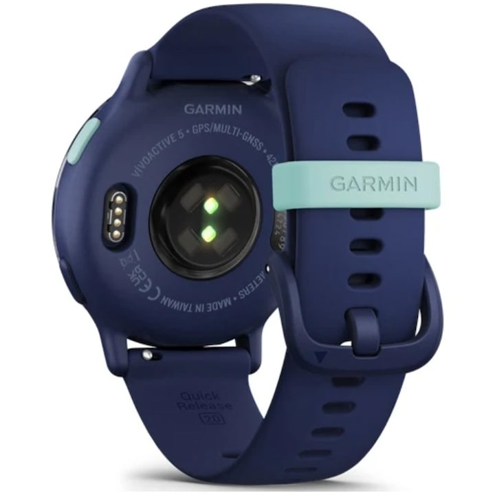 Garmin vivoactive 5 okosóra, GPS, 42 mm, Szilikon szíj, Slate/Fekete