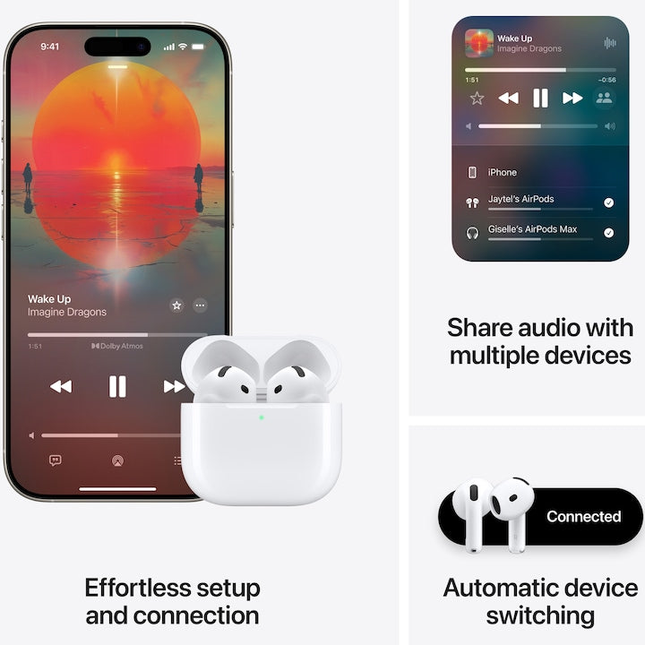 Apple AirPods 4. generációs fülhallgató, Fehér