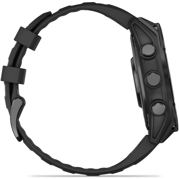 Garmin fenix 8 Okosóra, 47mm, AMOLED, Slate Gray, Black Silicone Band