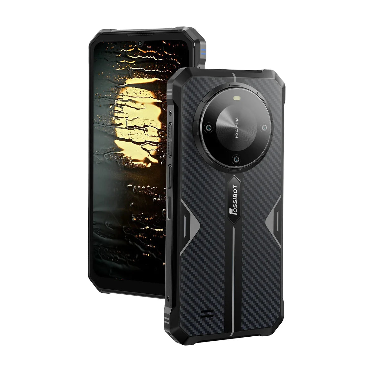 FOSSiBOT F105, 4G, 6.745”HD+, 12GB RAM (4GB + 8GB extensibili), 64GB ROM, 20MP, Android 14, MT8768 Octa-Core, NFC, 10300mAh, Dual SIM, Black