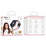 Ceas inteligent pentru copii Hoco Y104, 4G GPS, WiFi, 700mAh, 1.69” cu functie de apelare - Albastru - NotebookGsm