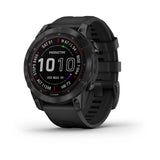 Garmin fenix 7s Sapphire Solar, Okosóra, Titanium DLC, Carbon Gray