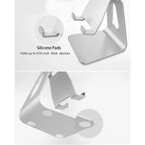 Suport Techsuit (Z4a), Folding Feature, for Phone, Tablet, max 8", Argintiu