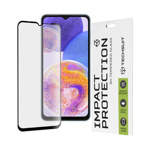 Folie de protectie Techsuit 111D Full Cover / Full Glue Glass compatibil cu Samsung Galaxy A13 4G / M13 / A23 / A23 5G / F23 / M23 / M33 / F13, Negru