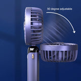 Techsuit Handheld Fan (N15), Foldable Design, Digital Display, Ultra Silent, 1800mAh, Roz