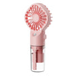 Techsuit Handheld Fan (G10), Portable, with Humidifier, Four Speeds, USB, Roz