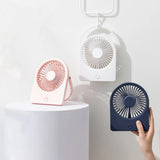 Techsuit Mini Fan (CT-108), Portable, Rechargeable, USB, Albastru
