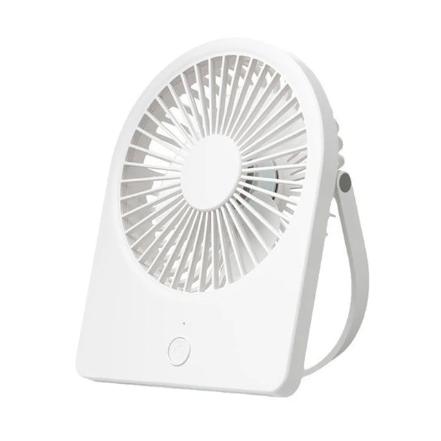 Techsuit Mini Fan (CT-108), Portable, Rechargeable, USB, Alb