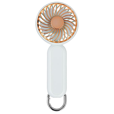 Techsuit Handheld Fan (A217), USB Rechargeable, Three Speeds, 1200mAh, Auriu Beige