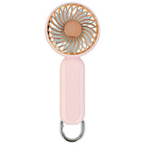 Techsuit Handheld Fan (A217), USB Rechargeable, Three Speeds, 1200mAh, Auriu Pink